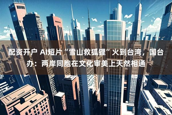 配资开户 AI短片“雪山救狐狸”火到台湾，国台办：两岸同胞在文化审美上天然相通